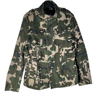 Zara Camouflage Jacket - Green and Tan